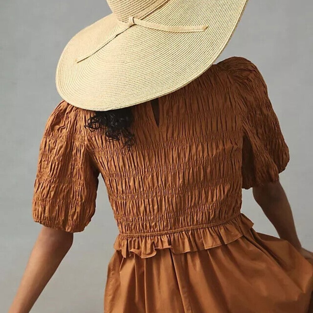 SAN Diego HAT CO Oversize Garden Party Hat Coastal Cowboy Sun Pool Cruise BOLO - Picture 3 of 4